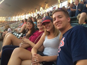 Auggie fans in the stands at Target Field